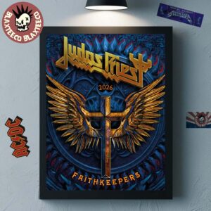 Judas Priest Faithkeepers European Tour 2026 Cover Art Home Decor Poster Canvas