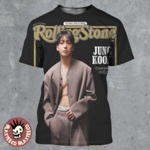 Jung Kook Graces The Cover Of Rolling Stone UK Global Exclusive Cover Reveal December 8 2025 All Over Print Shirt