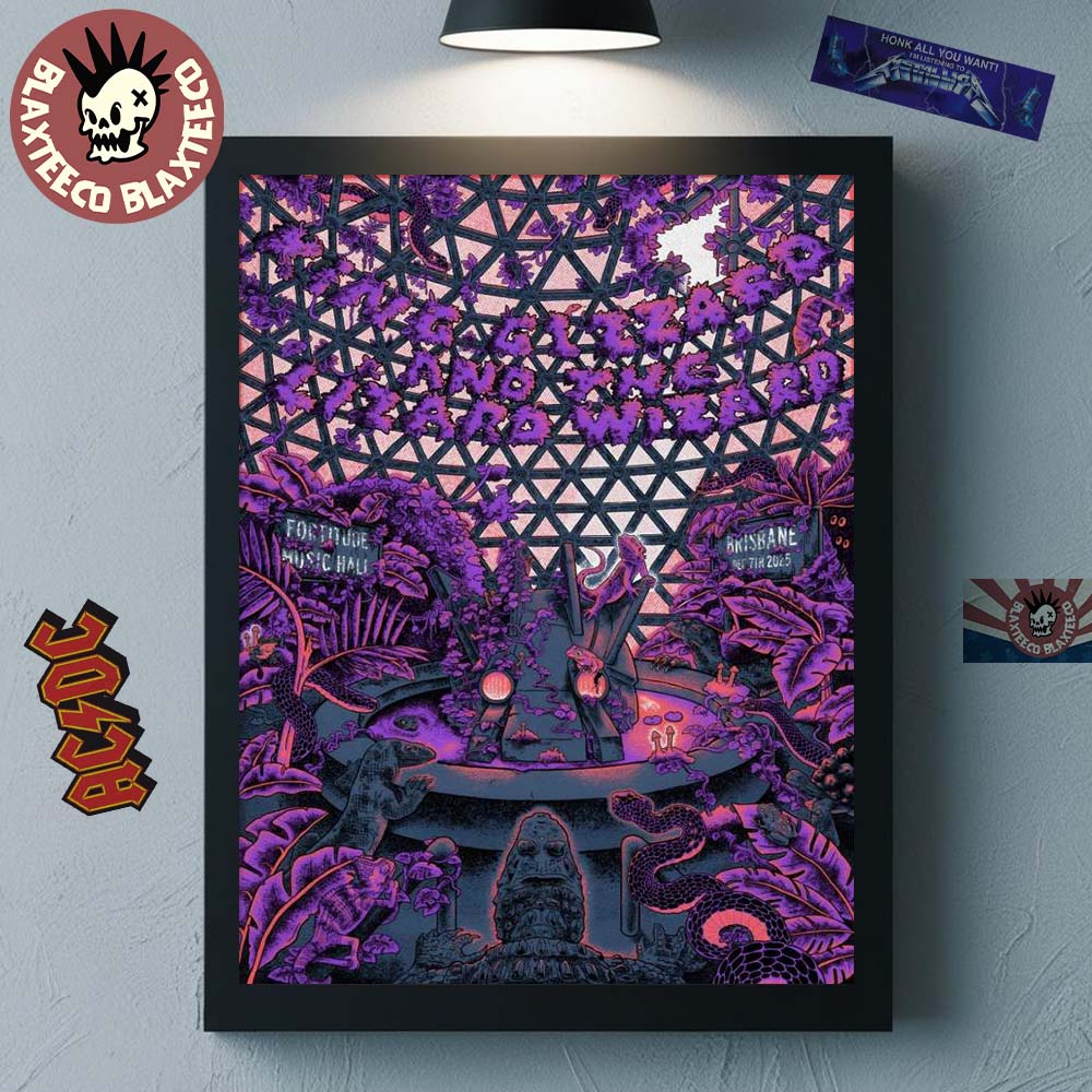 King Gizzard And The Lizard Wizard Brisbane Australia 2025 Event Poster At Fortitude Music Hall On December 7 2025 Home Decor Poster Canvas King Gizzard And The Lizard Wizard Brisbane Australia 2025 Event Poster At Fortitude Music Hall On December 7 2025 Home Decor Poster Canvas