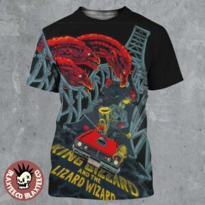 King Gizzard And The Lizard Wizard Brisbane Australia 2025 Event Poster At Princess Theatre On December 9 And 10 2025 All Over Print Shirt
