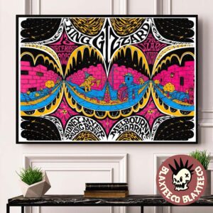 King Gizzard And The Lizard Wizard Naarm Melbourne 2025 Night 2 Event Poster At Sidney Myer Music Bowl On December 13 2025 Decor Poster Canvas