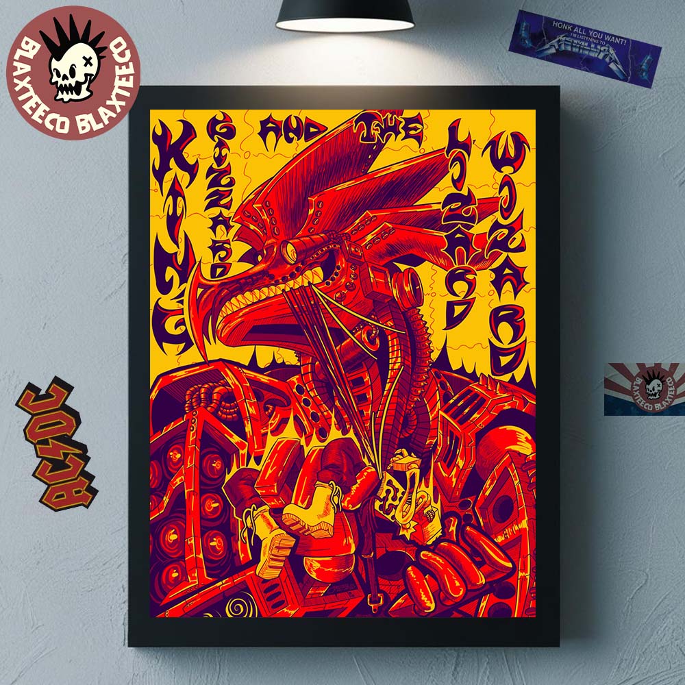 King Gizzard And The Lizard Wizard Sidney Meyer Music Bowl Intermission Song Motor Spirit Poster Canvas For Home Decor King Gizzard And The Lizard Wizard Sidney Meyer Music Bowl Intermission Song Motor Spirit Poster Canvas For Home Decor