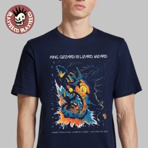 King Gizzard And The Lizard Wizard Warrane Sydney Australia 2025 Event Poster For At Sydney Opera House On 2 And 3 December 2025 T-Shirt
