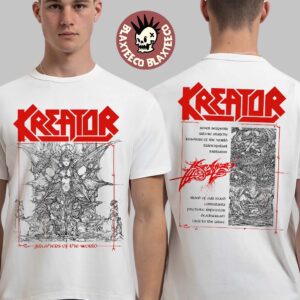 Kreator Krushers of The World Tracklist Two Sided T-Shirt