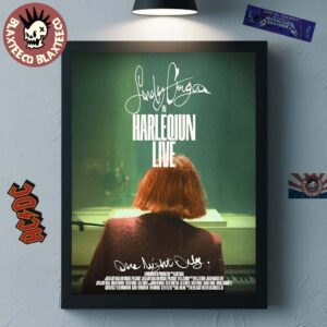 Lady Gaga In Harlequin Live One Night Only On Christmas Eve 2025 Poster Home Decor Poster Canvas