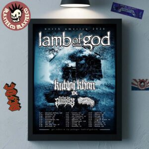 Lamb Of God The Heaviest Tour Of 2026 North America Schedule Dates Home Decor Poster Canvas