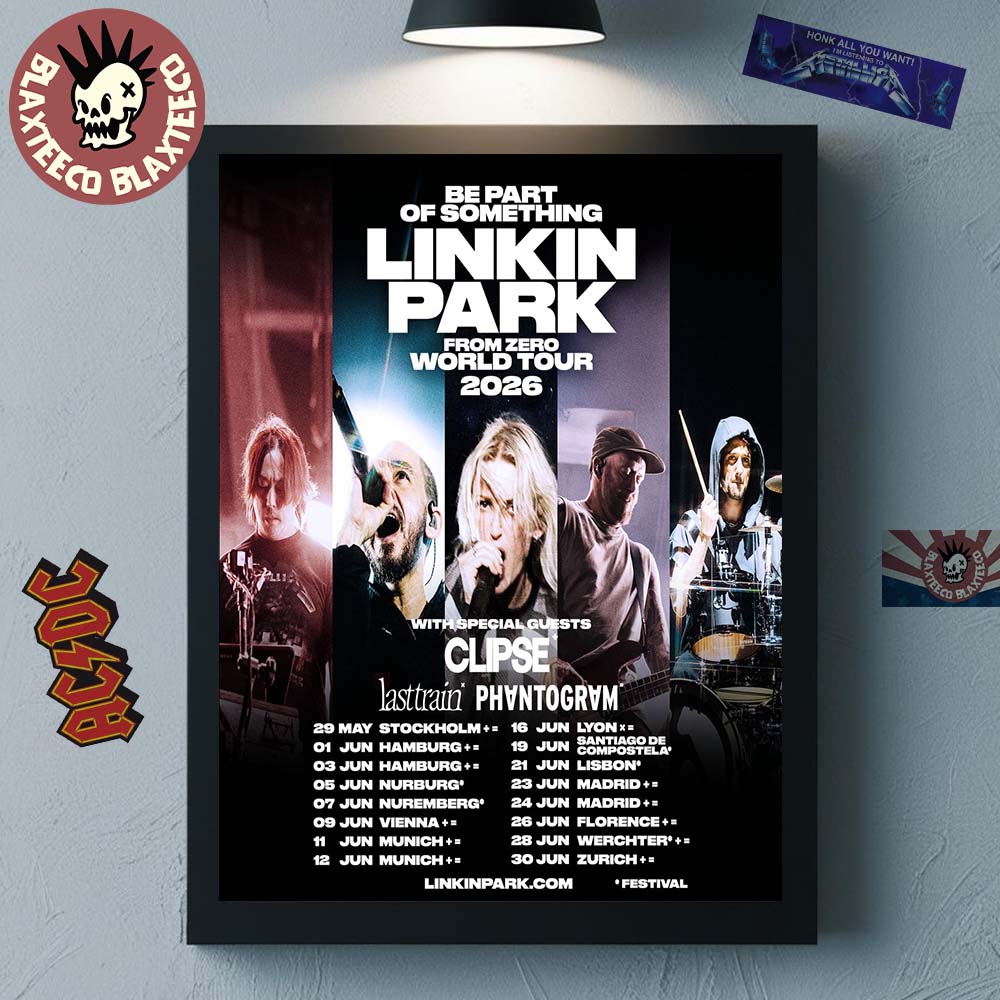 Linkin Park Be Part Of Something From Zero World Tour 2026 Europe Dates Home Decor Poster Canvas Linkin Park Be Part Of Something From Zero World Tour 2026 Europe Dates Home Decor Poster Canvas