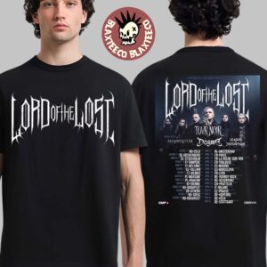 Lord Of The Lost Tovr Noir Tour 2026 Europe Schedule City Dates With Supporters Lineup Two Sided T-Shirt