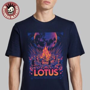 Lotus New Years Shows 2025 Poster In Cleveland Ohio At Beachland Ballroom On December 29 30 And Buffalo New York At Town Ballroom On December 31 2025 T-Shirt