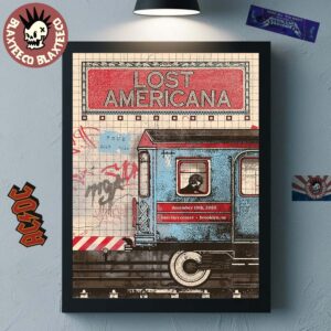 Machine Gun Kelly MGK Lost Americana Brooklyn New York 2025 Event Poster At Barclays Center On December 13 2025 Home Decor Poster Canvas