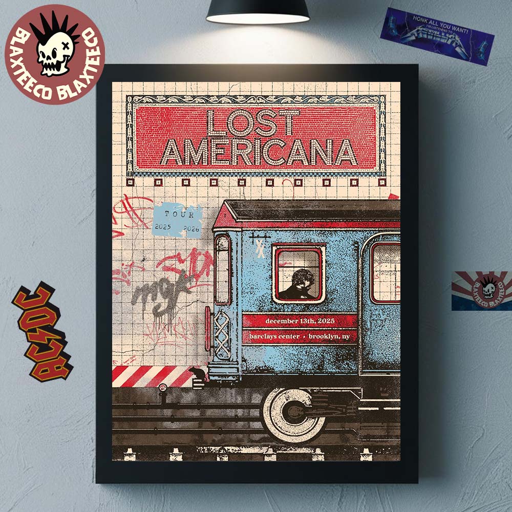Machine Gun Kelly MGK Lost Americana Brooklyn New York 2025 Event Poster At Barclays Center On December 13 2025 Home Decor Poster Canvas Machine Gun Kelly MGK Lost Americana Brooklyn New York 2025 Event Poster At Barclays Center On December 13 2025 Home Decor Poster Canvas