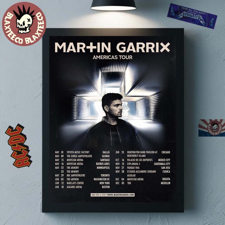 Martin Garrix Americas Tour 2026 City Dates Home Decor Poster Canvas ...