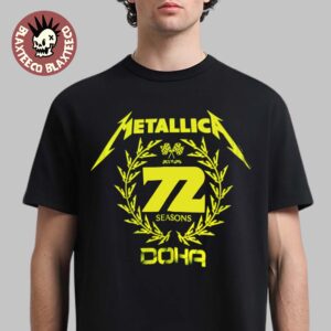 Metallica M72 Doha Qatar 2025 X F1 Qatar Grand Prix On November 30 2025 72 Seasons Logo T-Shirt