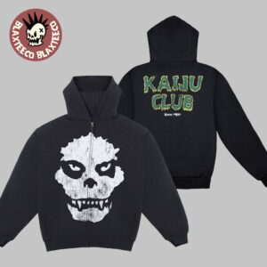 Misfits X Godzilla Kaiju Club Fiend Skull Zip Up Hoodie