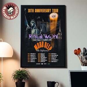 Mobb Deep The Infamous 30th Anniversary Tour 2025 North American City Dates Home Decor Poster Canvas