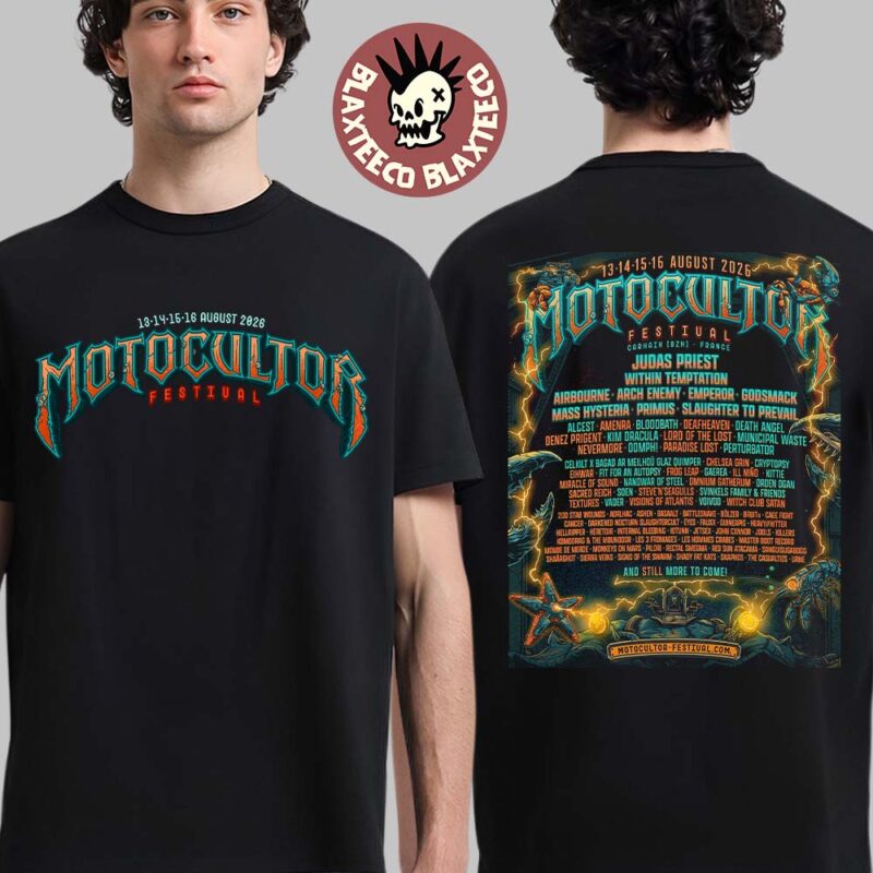 Motocultor Festival 2026 Full Lineup In Carhaix France On 13 14 15 16 August 2026 T Shirt