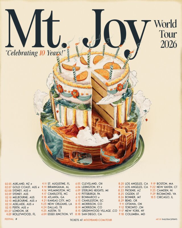 Mt Joy Celebrating 10 Years World Tour 2026 North America City Dates