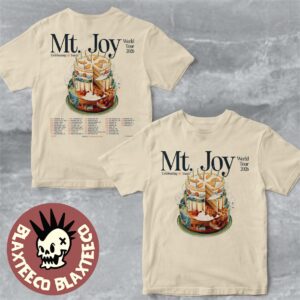 Mt Joy Celebrating 10 Years World Tour 2026 North America City Dates Two Sided T-Shirt