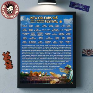 New Orleans Jazz And Heritage Festival 2026 Music Lineup On April 23 to May 3 2026 Home Decor Poster Canvas