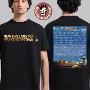 New Orleans Jazz And Heritage Festival 2026 Music Lineup On April 23 to May 3 2026 Two Sided T-Shirt