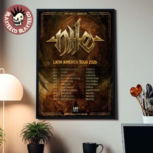 Nile Latin America Tour 2026 Schedule Dates Home Decor Poster Canvas