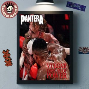 Pantera Vulgar Display Of Power Funny Parody Moment Anthony Joshua Knocked Jake Paul Decor Poster Canvas