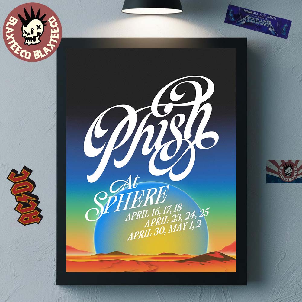 Phish Live At Sphere Las Vegas 2026 On April And May 9 Shows Home Decor Poster Canvas