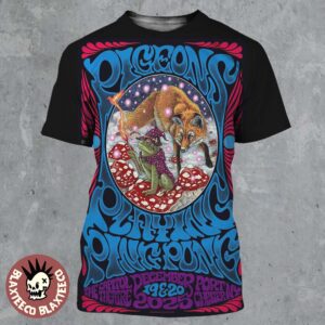 Pigeons Playing Ping Pong Port Chester New York 2025 Venue Poster On December 19 And 20 2025 At The Capitol Theatre  The Wizard Frog And The Fox Art All Over Print Shirt