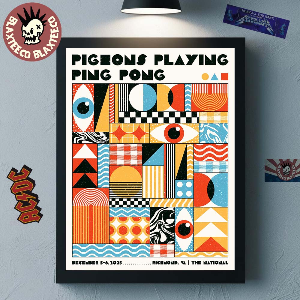 Pigeons Playing Ping Pong Richmond Virginia 2025 Event Poster At The National On December 5-6 2025 Home Decor Poster Canvas Pigeons Playing Ping Pong Richmond Virginia 2025 Event Poster At The National On December 5-6 2025 Home Decor Poster Canvas