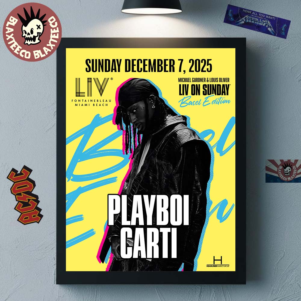 Playboi Carti Live At LIV Miami On December 7 2025 Basel Edition Home Decor Poster Canvas Playboi Carti Live At LIV Miami On December 7 2025 Basel Edition Home Decor Poster Canvas