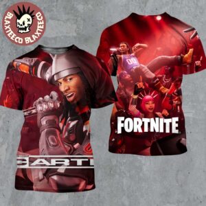 Playboi Carti X Fortnite Whole Lotta Carti Official Key Art All Over Print Shirt