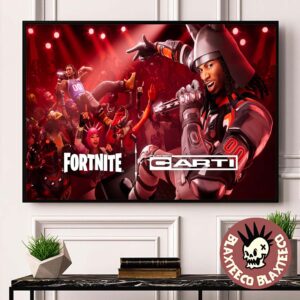 Playboi Carti X Fortnite Whole Lotta Carti Official Key Art Home Decor Poster Canvas