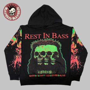 Praiseche Rest In Bass Is The Last Sense Alive Gavin Skull Black Hoodie