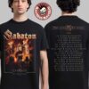 Sabaton Legendary Tour Europe 2025 Legends Of Antwerp Belgium Pop Up Shop On December 2 2025 Two Sided T-Shirt Sabaton Legendary Tour Europe 2025 Legends Of Antwerp Belgium Pop Up Shop On December 2 2025 Two Sided T-Shirt
