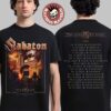 Sabaton Legendary Tour Europe 2025 Legends Of Antwerp Belgium Pop Up Shop On December 2 2025 Two Sided T-Shirt Sabaton Legendary Tour Europe 2025 Legends Of Antwerp Belgium Pop Up Shop On December 2 2025 Two Sided T-Shirt