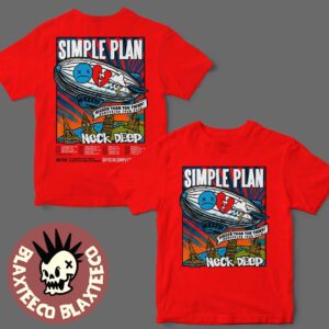 Simple Plan Bigger Than You Think Europe And UK Tour 2026 With Special Guests Neck Deep Schedule Dates List Two Sided T-Shirt
