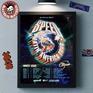 Speed Latin America Tour 2026 Schedule City Dates Home Decor Poster Canvas