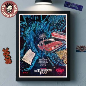 Stranger Things 5 Chapter Three The Turnbow Trap Poster By Butcher Billy The Demogorgon Will Lead Us Back To Its Lair Home Decor Poster Canvas