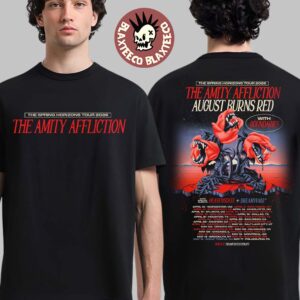 The Amity Affliction The Spring Horizons Tour 2026 Schedule Dates Two Sided T-Shirt