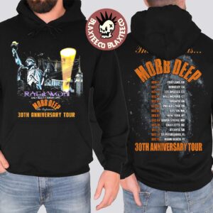 The Infamous Mobb Deep 30th Anniversary North American Tour 2025 With Dates Back Two Sided Unisex Hoodie