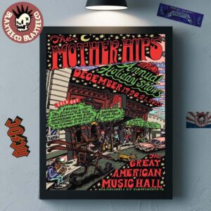 The Mother Hips Hipsmas Annual Holday Shows 2025 Event Poster In San Francisco California At The Great American Music Hall On December 19 20 21 2025 Poster Canvas