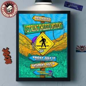 The String Cheese Incident Live At Red Rocks Amphitheatre 2026 Poster In Morrison Colorado From July 17 To 18 2026 Home Decor Poster Canvas