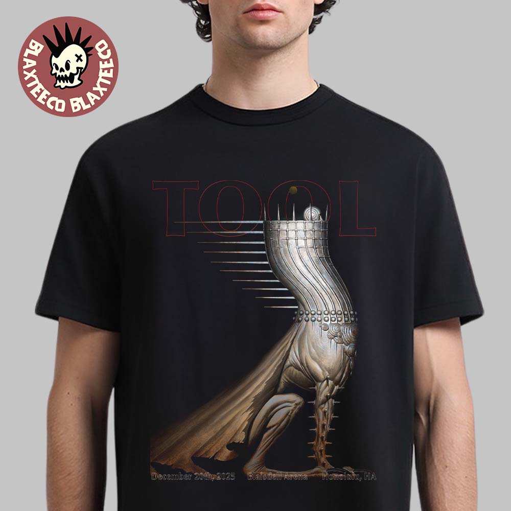 Tool Honolulu Hawaii 2025 Night 2 Event Poster At Blaisdell Arena On December 20 2025 T-Shirt Tool Honolulu Hawaii 2025 Night 2 Event Poster At Blaisdell Arena On December 20 2025 T-Shirt