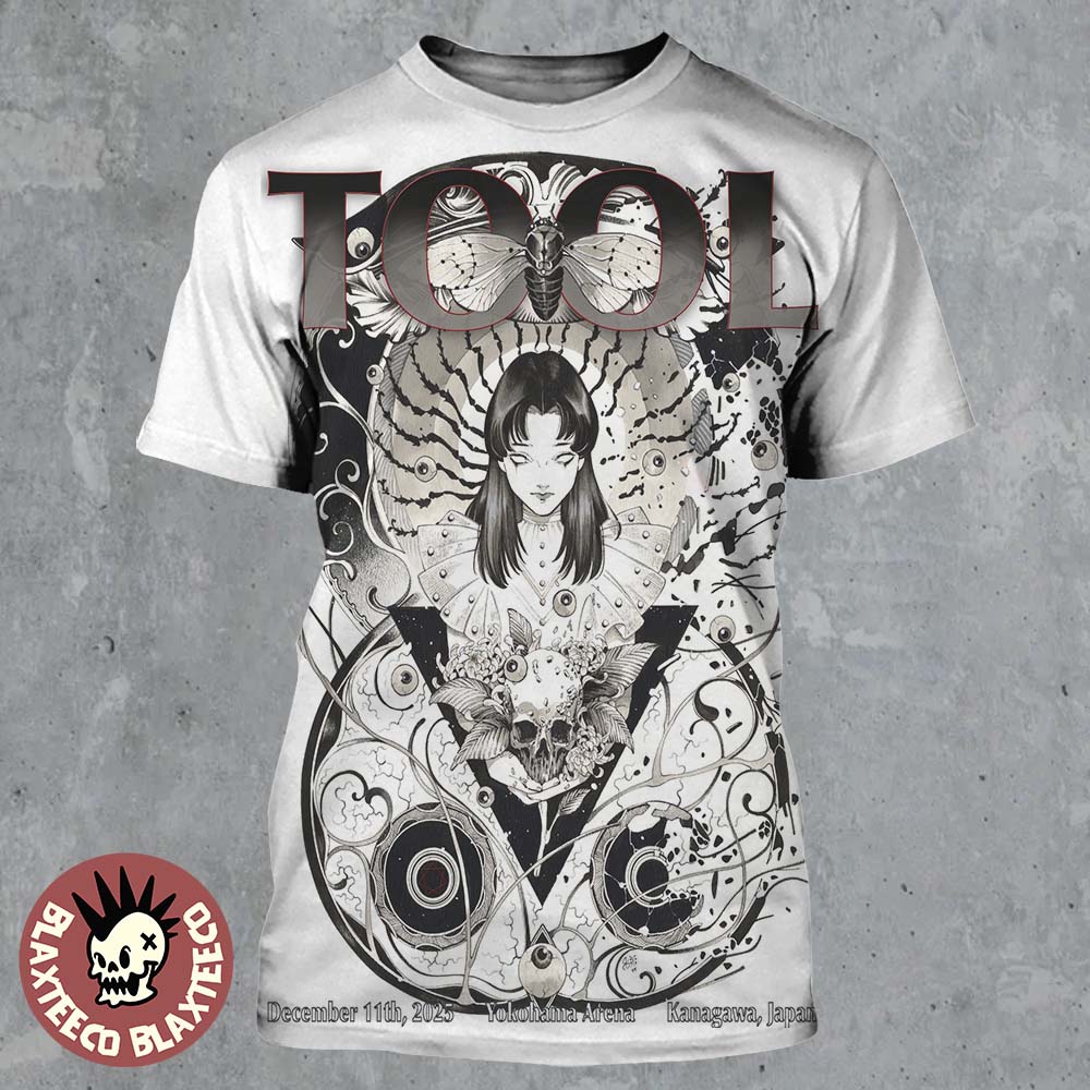 Tool Kanagawa Japan 2025 Event Poster At Yokohama Arena On December 11 2025 All Over Print Shirt Tool Kanagawa Japan 2025 Event Poster At Yokohama Arena On December 11 2025 All Over Print Shirt