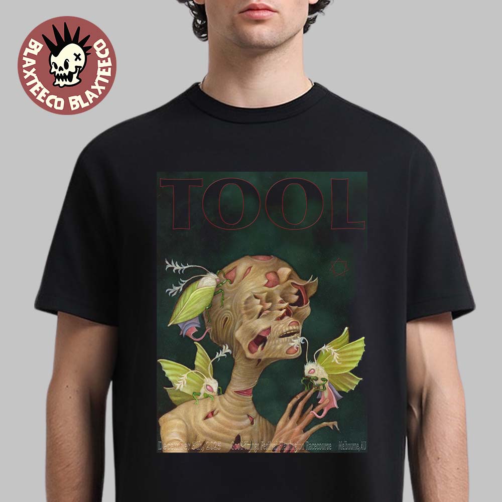 Tool Melbourne Australia 2025 Event Poster At Good Things Festival Flemington Racecourse On December 5 2025 T-Shirt Tool Melbourne Australia 2025 Event Poster At Good Things Festival Flemington Racecourse On December 5 2025 T-Shirt