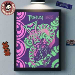 Trivium Orlando Florida 2025 Event Poster At Hard Rock Live On December 14 2025 Home Decor Poster Canvas
