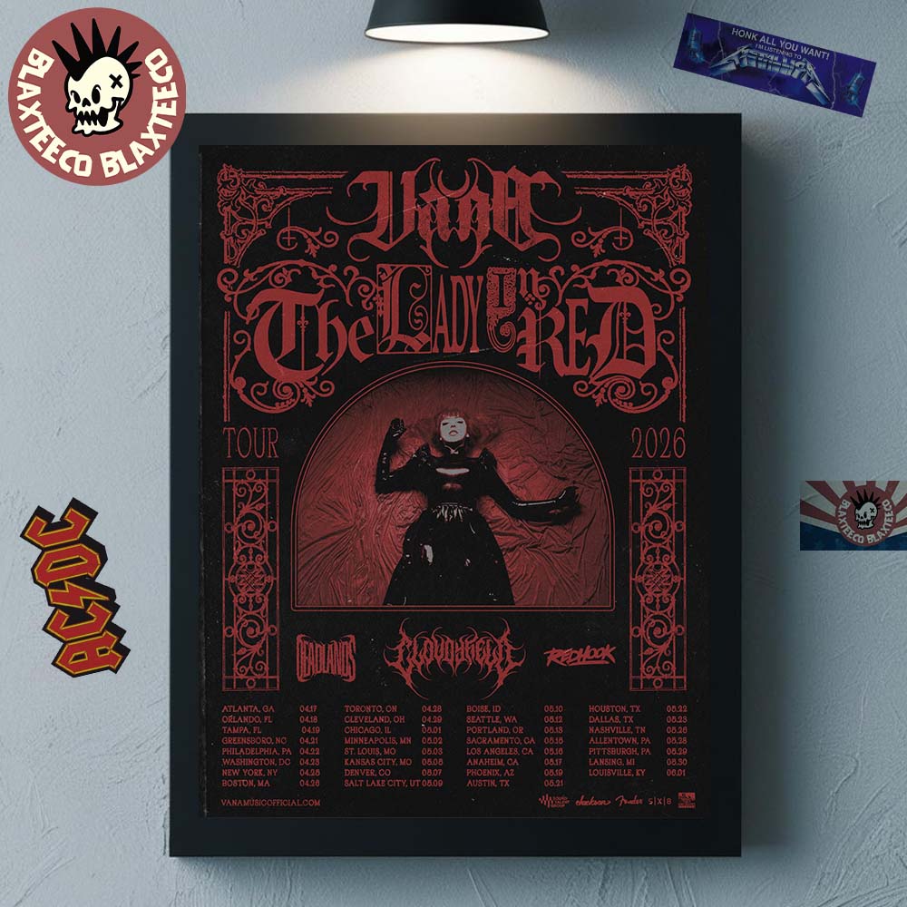 Vana The Lady In Red Tour 2026 North American Schedule Tour Dates Home Decor Poster Canvas Vana The Lady In Red Tour 2026 North American Schedule Tour Dates Home Decor Poster Canvas