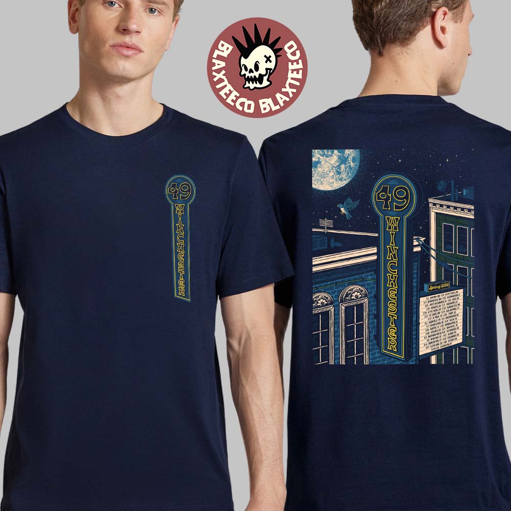 49 Winchester Spring 2026 North America Tour City Dates Official Poster Two Sided T-Shirt 49 Winchester Spring 2026 North America Tour City Dates Official Poster Two Sided T-Shirt