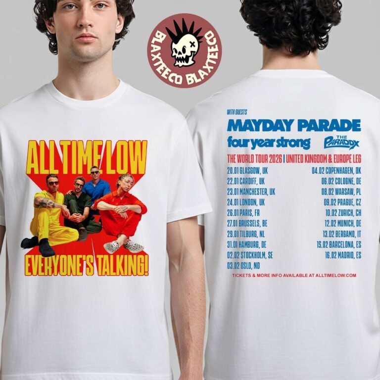 All Time Low Everyone’s Talking The World Tour 2026 UK And Europe Leg ...