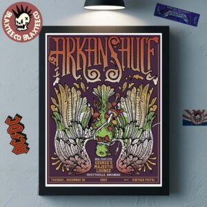 Arkansauce Fayetteville Arkansas 2025 Night 1 Event Poster At Georges Majestic Lounge On December 30 2025 Poster Canvas
